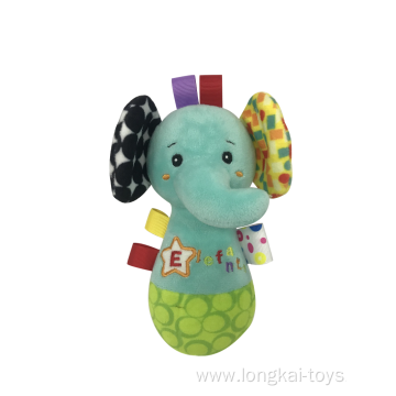Blue Elephant Rattle Baby Toy